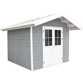 Abri de jardin en bois composite 28mm gris clair 7,78m² PREMIUM - Woodlife Garden Ma boutique